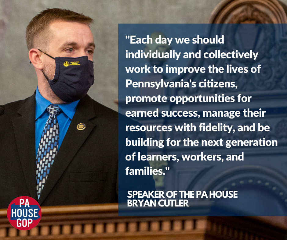 Cutler Reelected Speaker of the House 